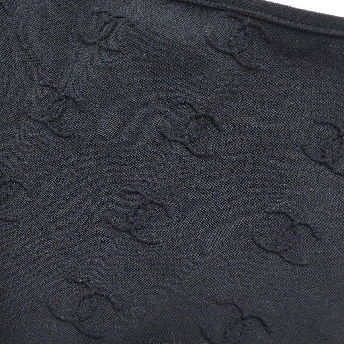 Chanel 1997 Spring CC logo-embroidered cropped T-shirt