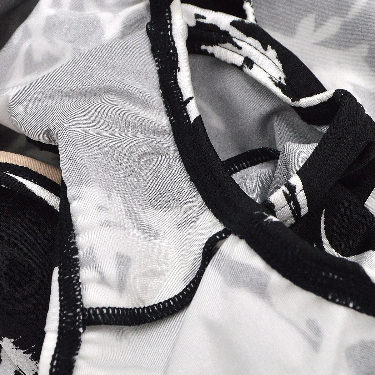 Christian Dior abstract print halterneck swimsuit #M