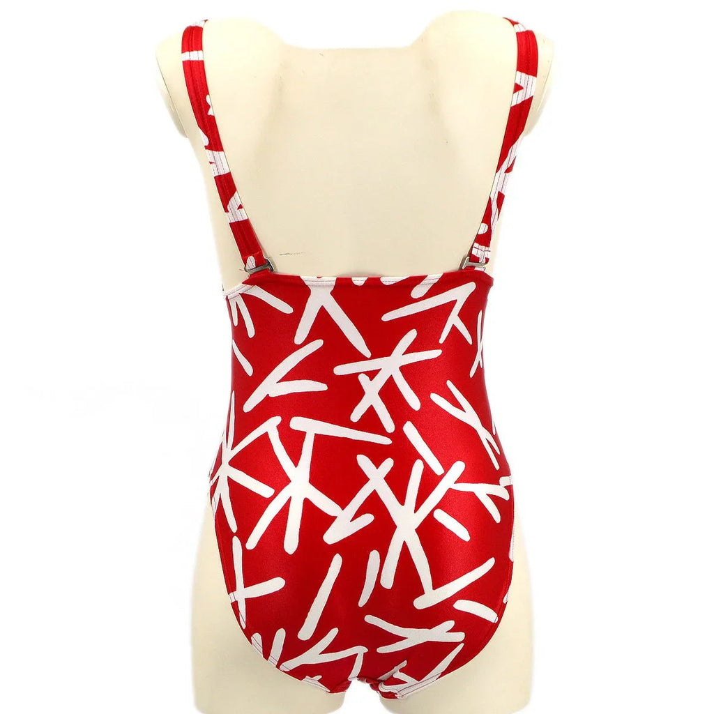 Christian Dior abstract print swimsuit #M