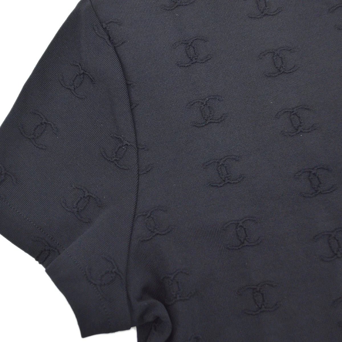 Chanel Spring 1997 CC logo-embroidered cropped T-shirt #42