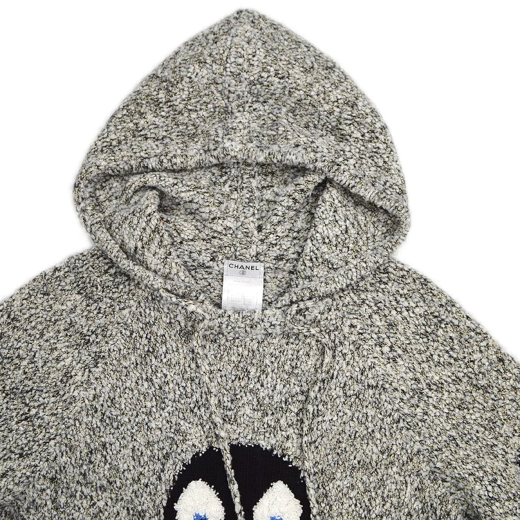 CHANEL 2007 CC penguin-motif knitted hoodie #42