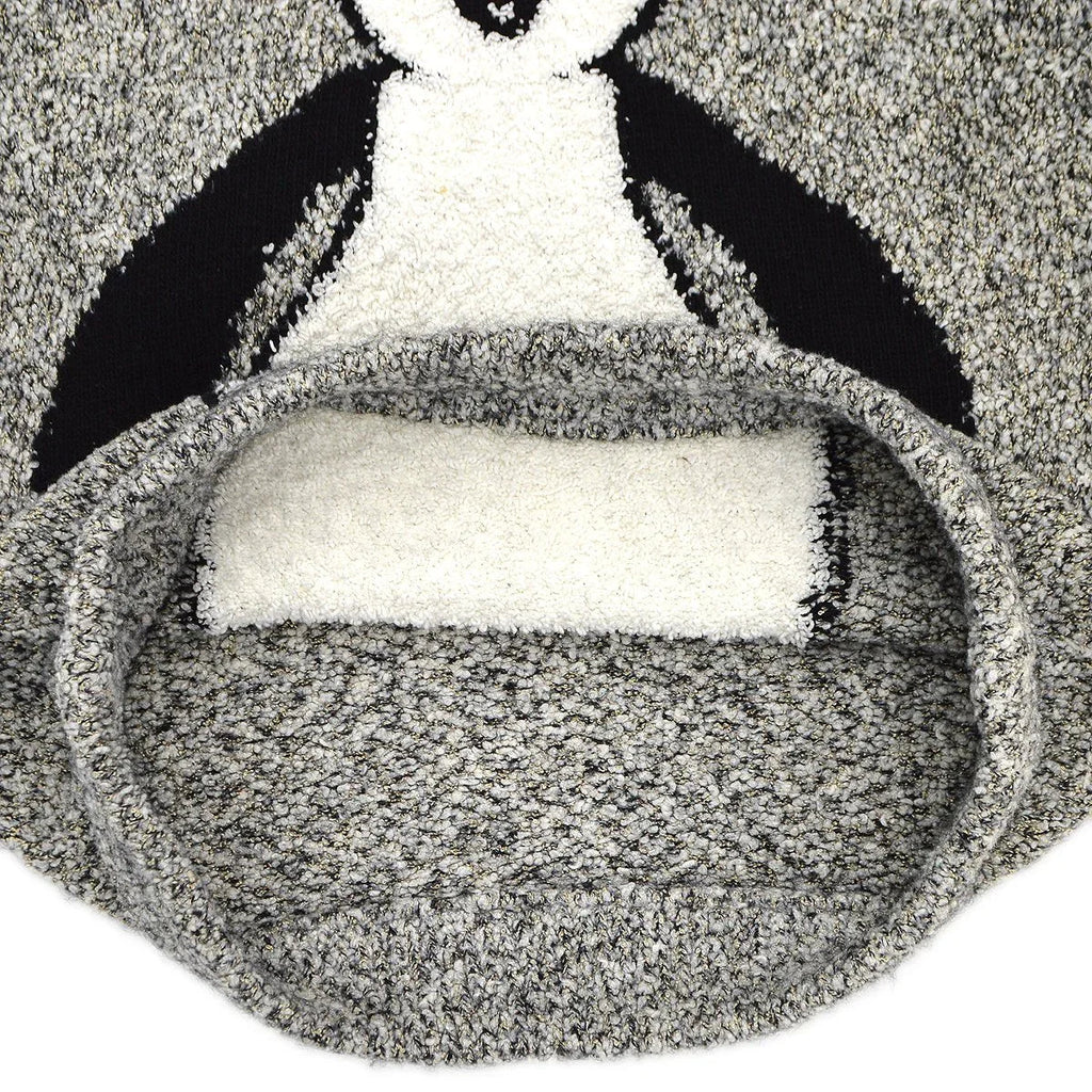CHANEL 2007 CC penguin-motif knitted hoodie #42
