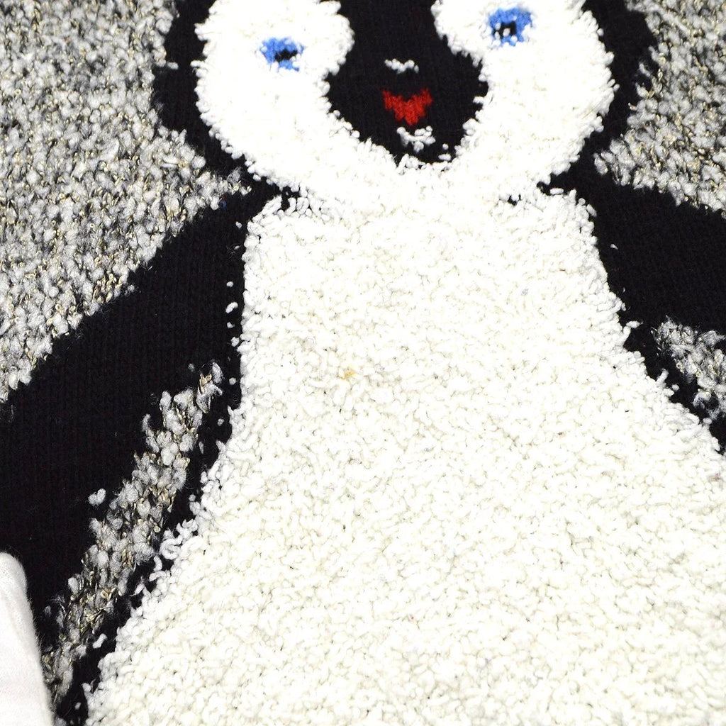 CHANEL 2007 CC penguin-motif knitted hoodie #42
