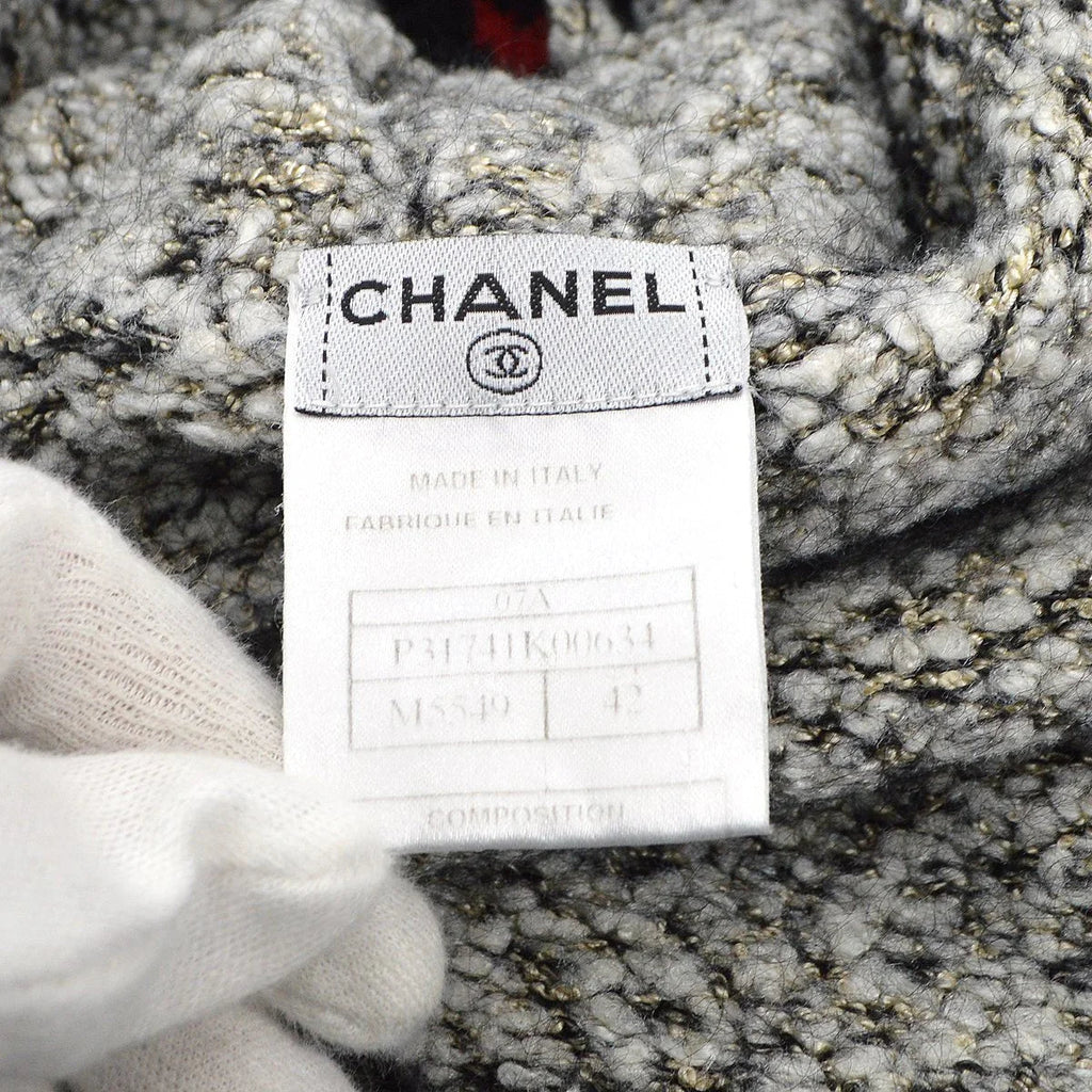 CHANEL 2007 CC penguin-motif knitted hoodie #42