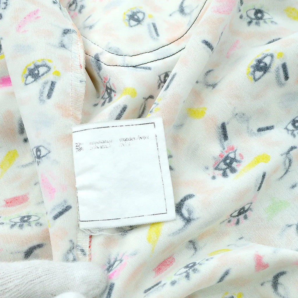 CHANEL 1995 eye logo print CC button-up shirt