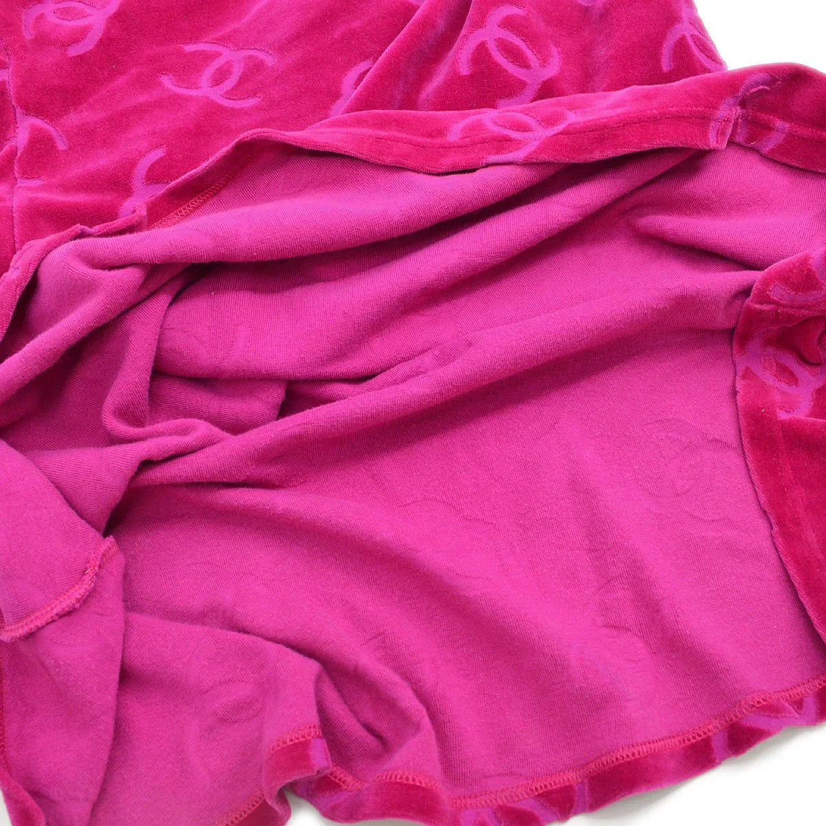 Chanel * Spring 1996 Velvet CC-print T-shirt dress #40