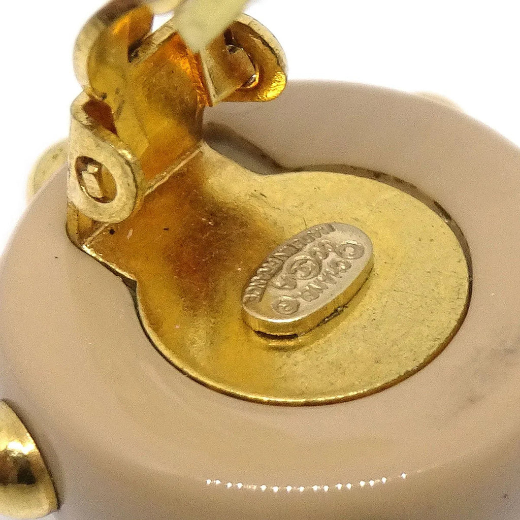 CHANEL Button Earrings Clip-On 00A