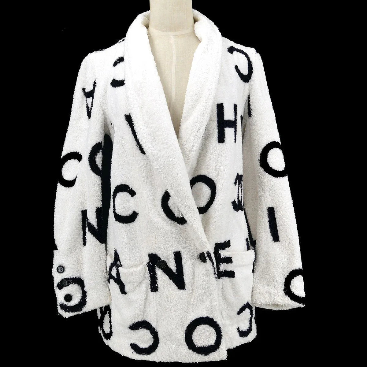 Chanel * Cruise 1993 Spring logo print double breasted jacket