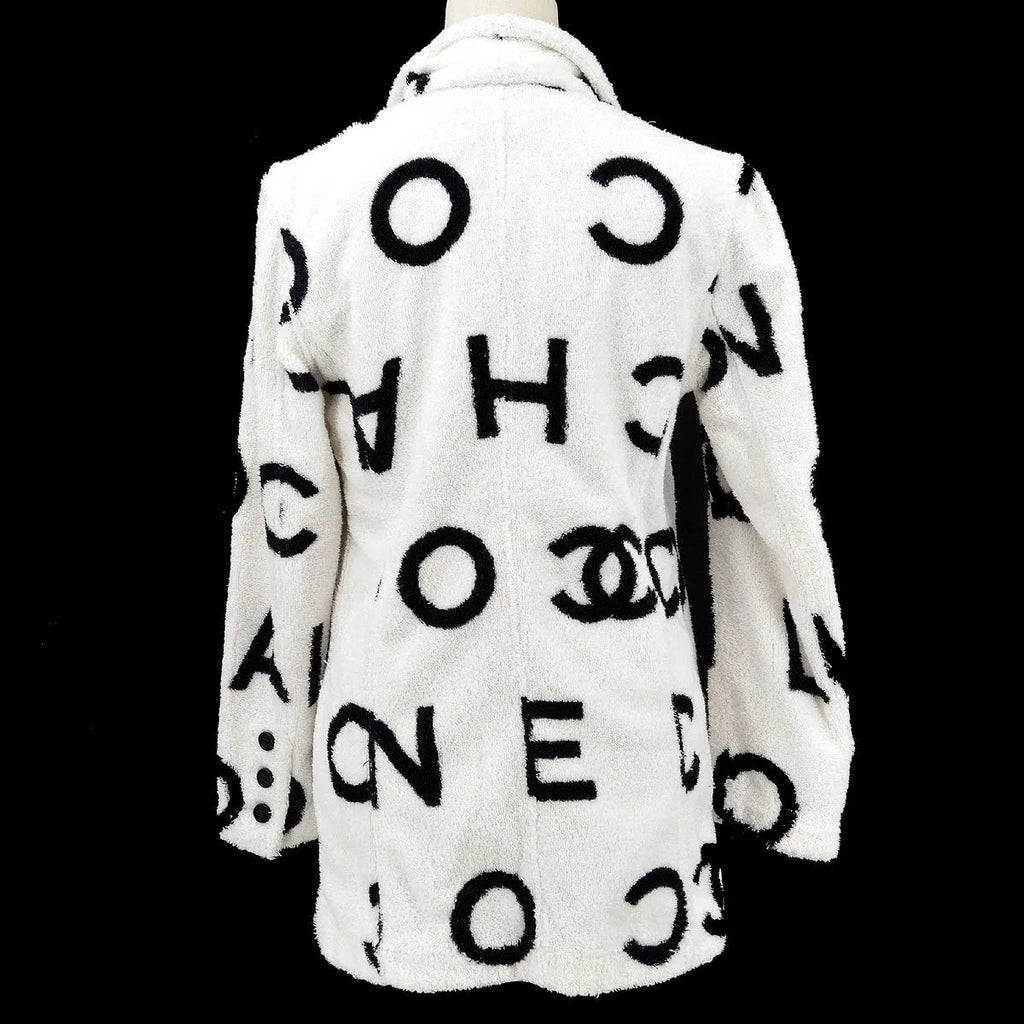 Chanel * Cruise 1993 Spring logo print double breasted jacket