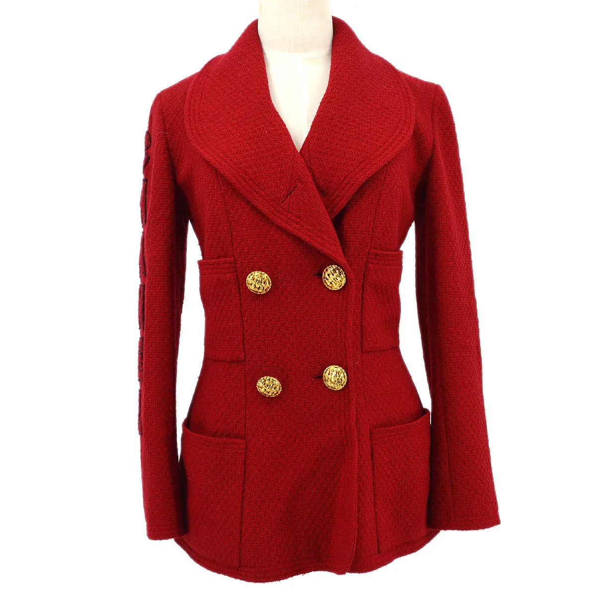 Chanel * Fall 1994 logo double-breasted tweed jacket