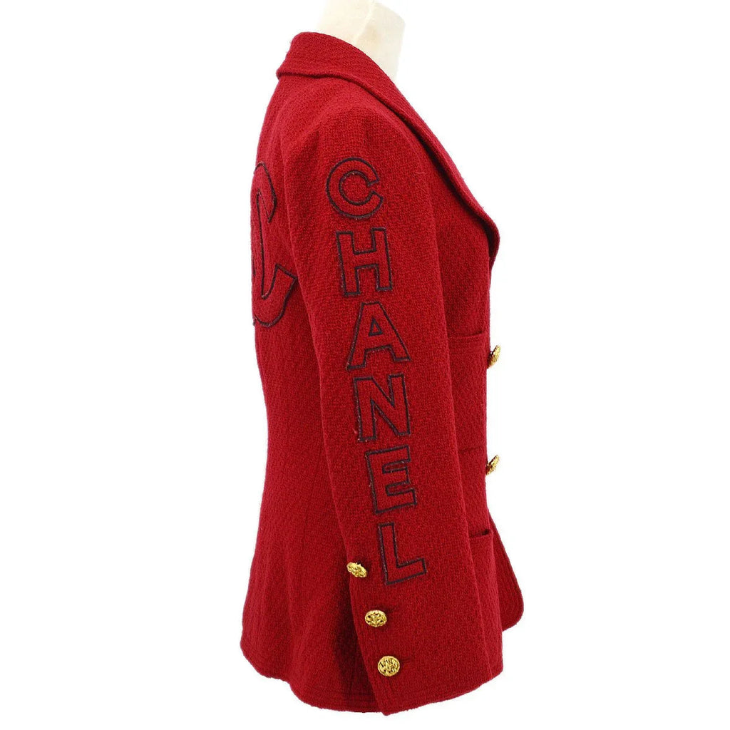 Chanel * Fall 1994 logo double-breasted tweed jacket