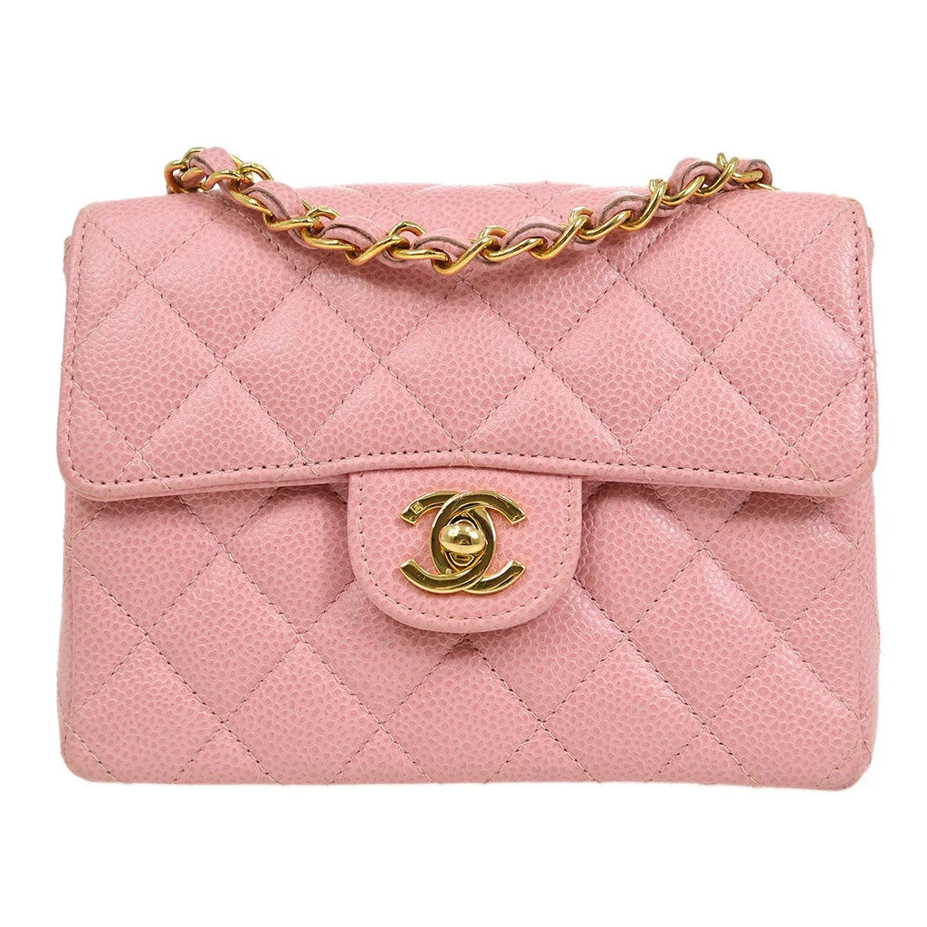 CHANEL * 2004-2005 Classic Square Mini Pink Caviar