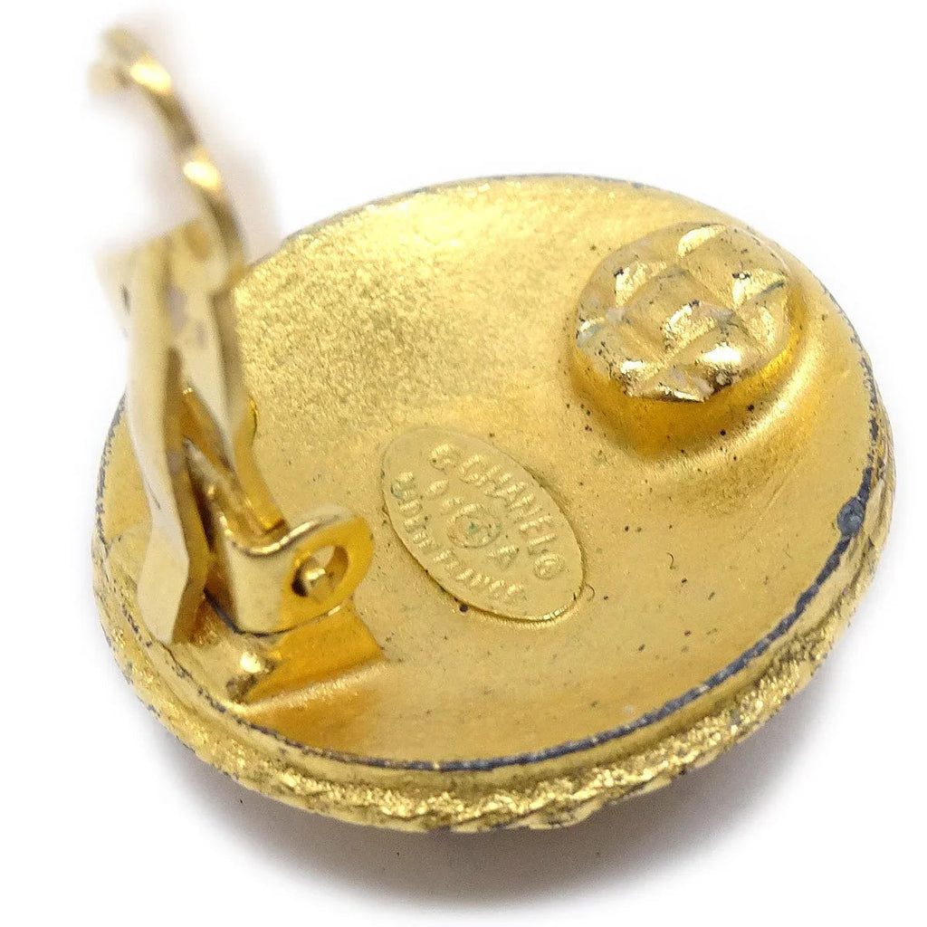 Chanel 1994 Gold 'CC' Filigree Earrings Small