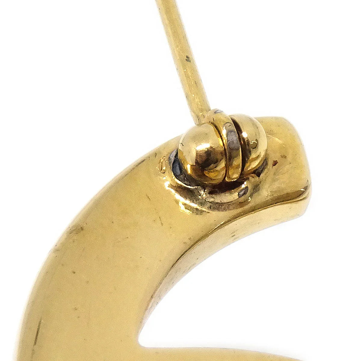 CHANEL Turnlock Brooch Pin Gold Large