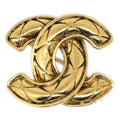 Chanel 1986-1994 Quilted CC Brooch Small 1153