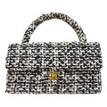 CHANEL * 1994 Tweed Sequins Top Handle Bag