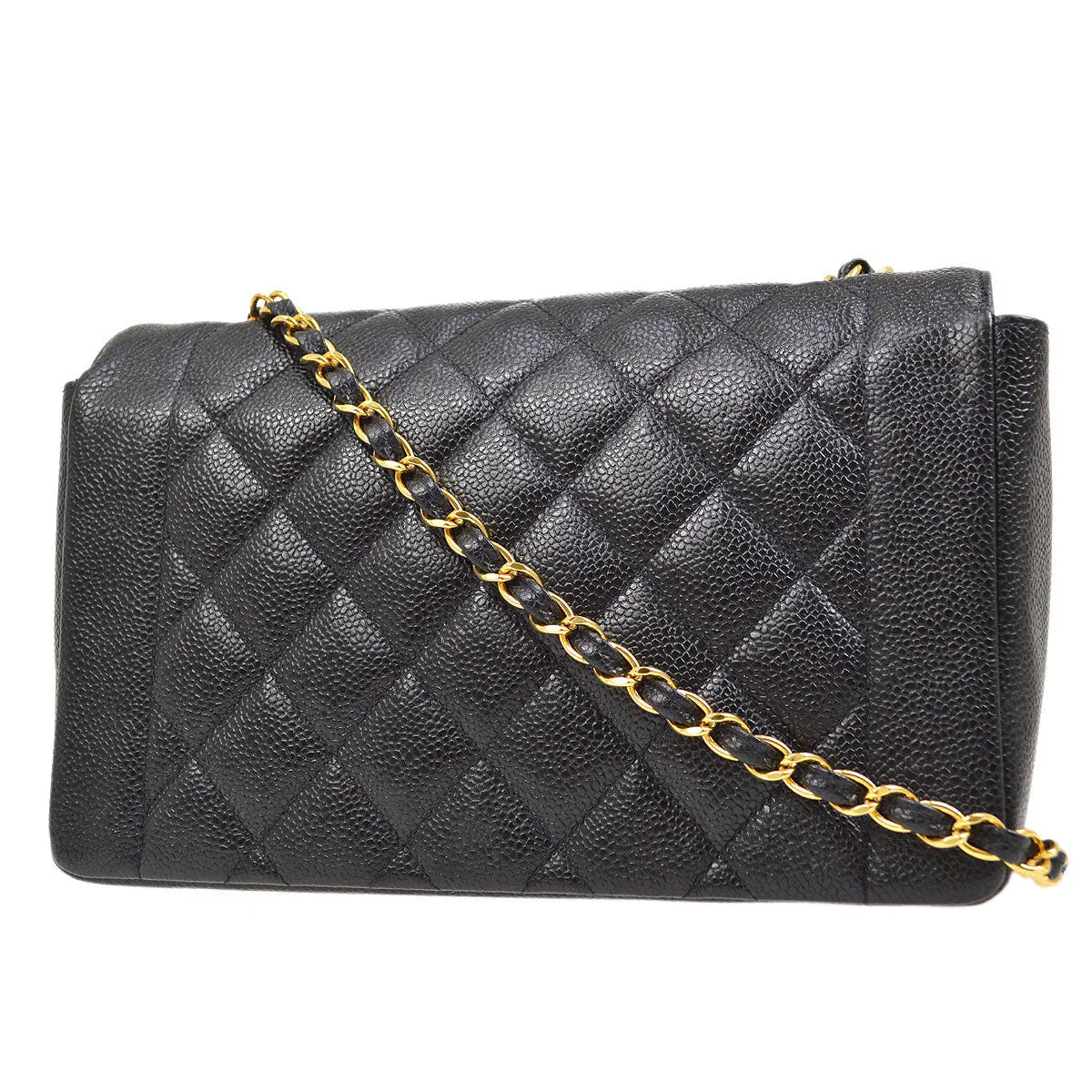 CHANEL 1994-1996 Black Caviar Diana Medium