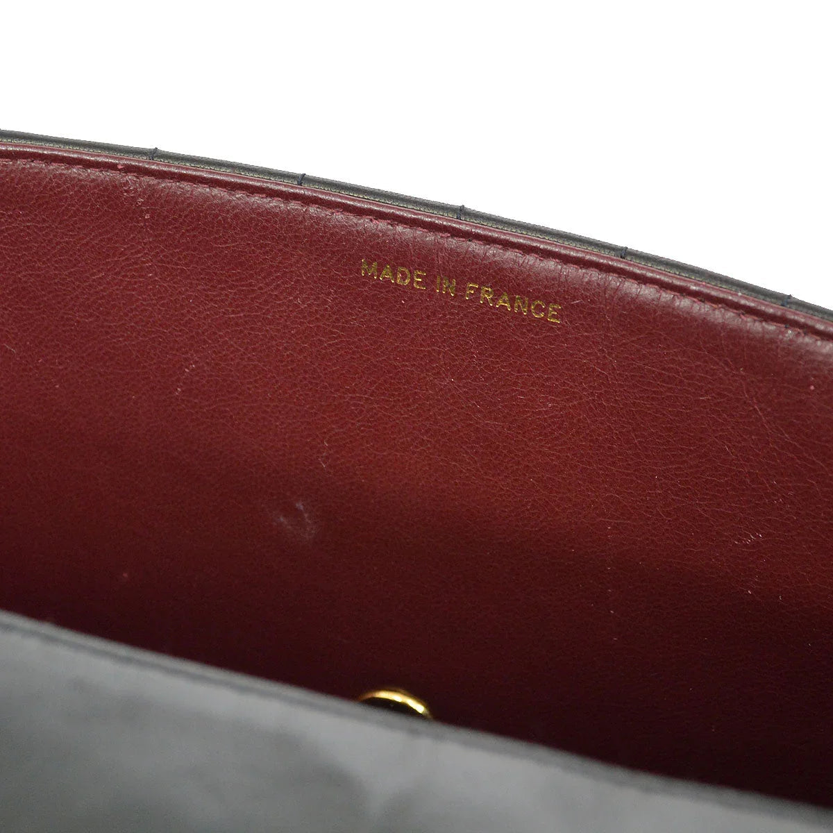 Chanel Black Lambskin Chevron Flap Bag Shoulder Bag