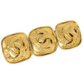 CHANEL 1994 Triple CC Brooch Pin Gold