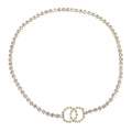 Chanel 1995 Rhinestones CC Gold Chain Belt