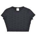 Chanel 1997 Spring CC logo-embroidered cropped T-shirt #40