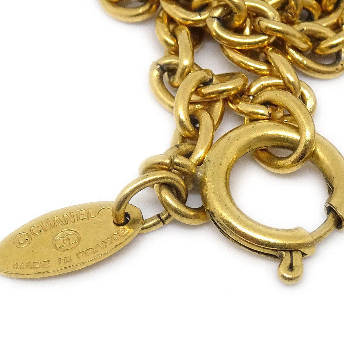 CHANEL Quilted CC Chain Necklace 3858