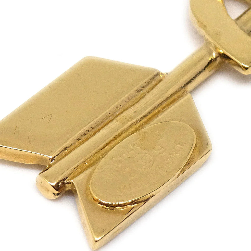 Chanel * 1994 CC And Arrow Brooch Pin Gold 29