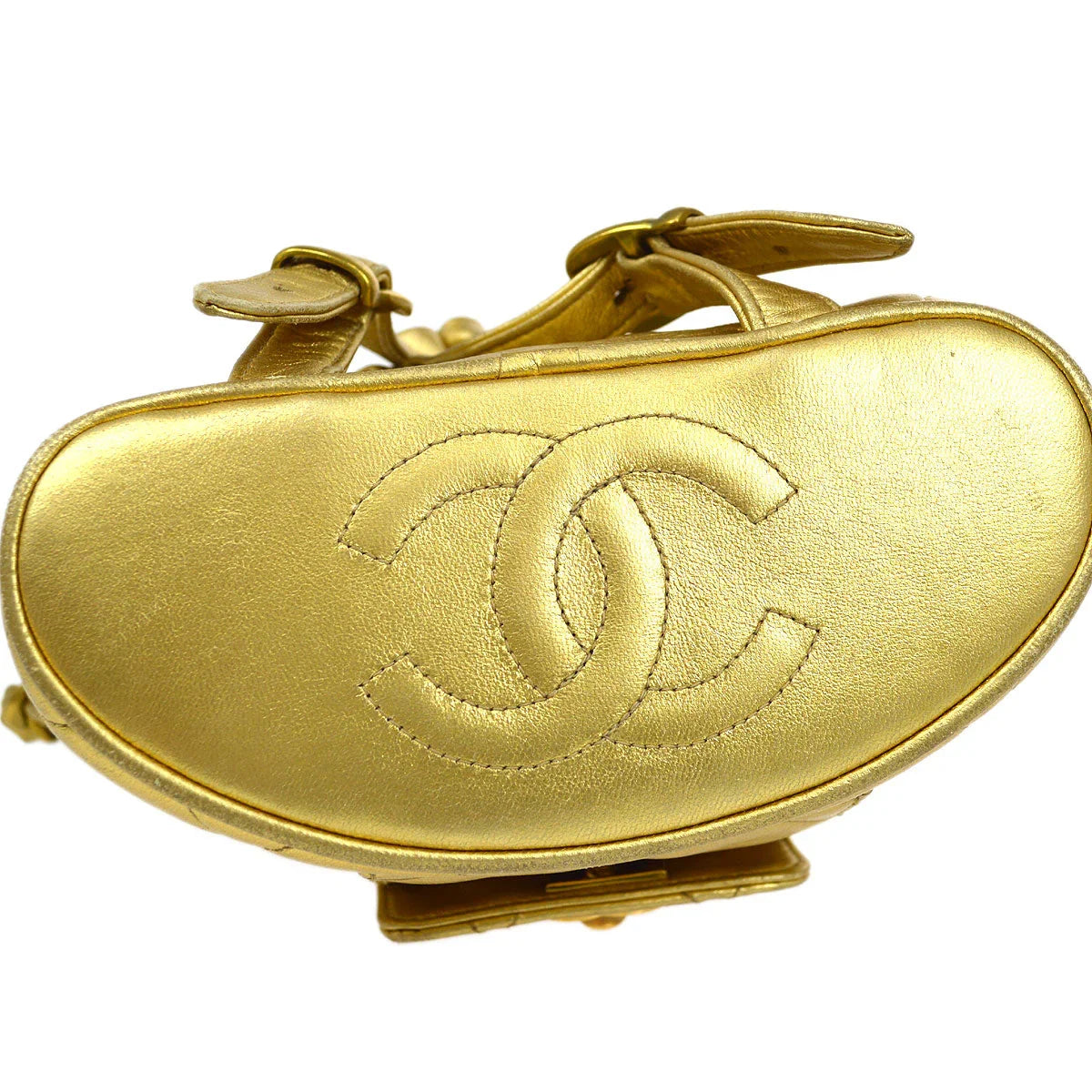 Chanel Gold Lambskin Duma Backpack Small