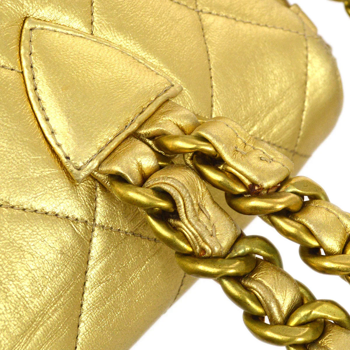 Chanel Gold Lambskin Duma Backpack Small