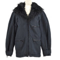 CHANEL O3095 #34 Zip-up Coat Black Fur