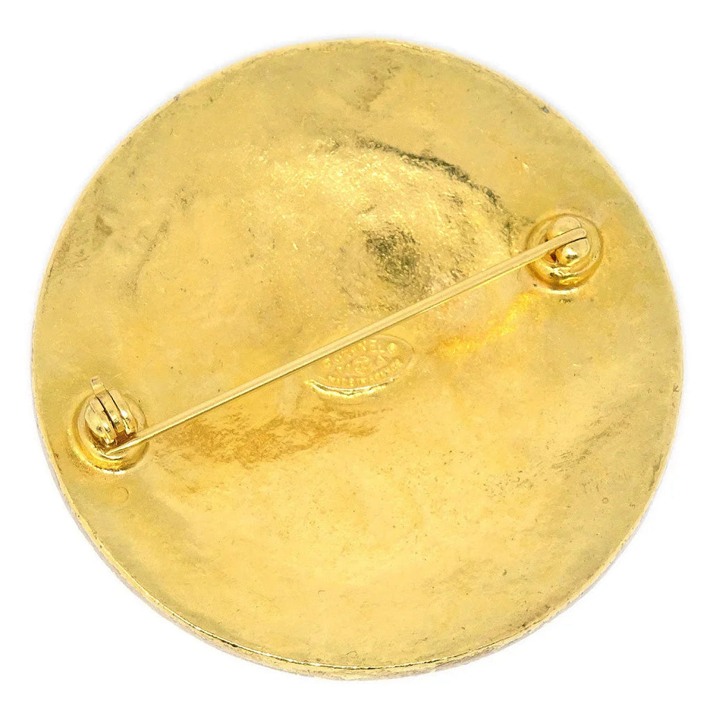 Chanel 1994 Filigree Brooch Pin Gold