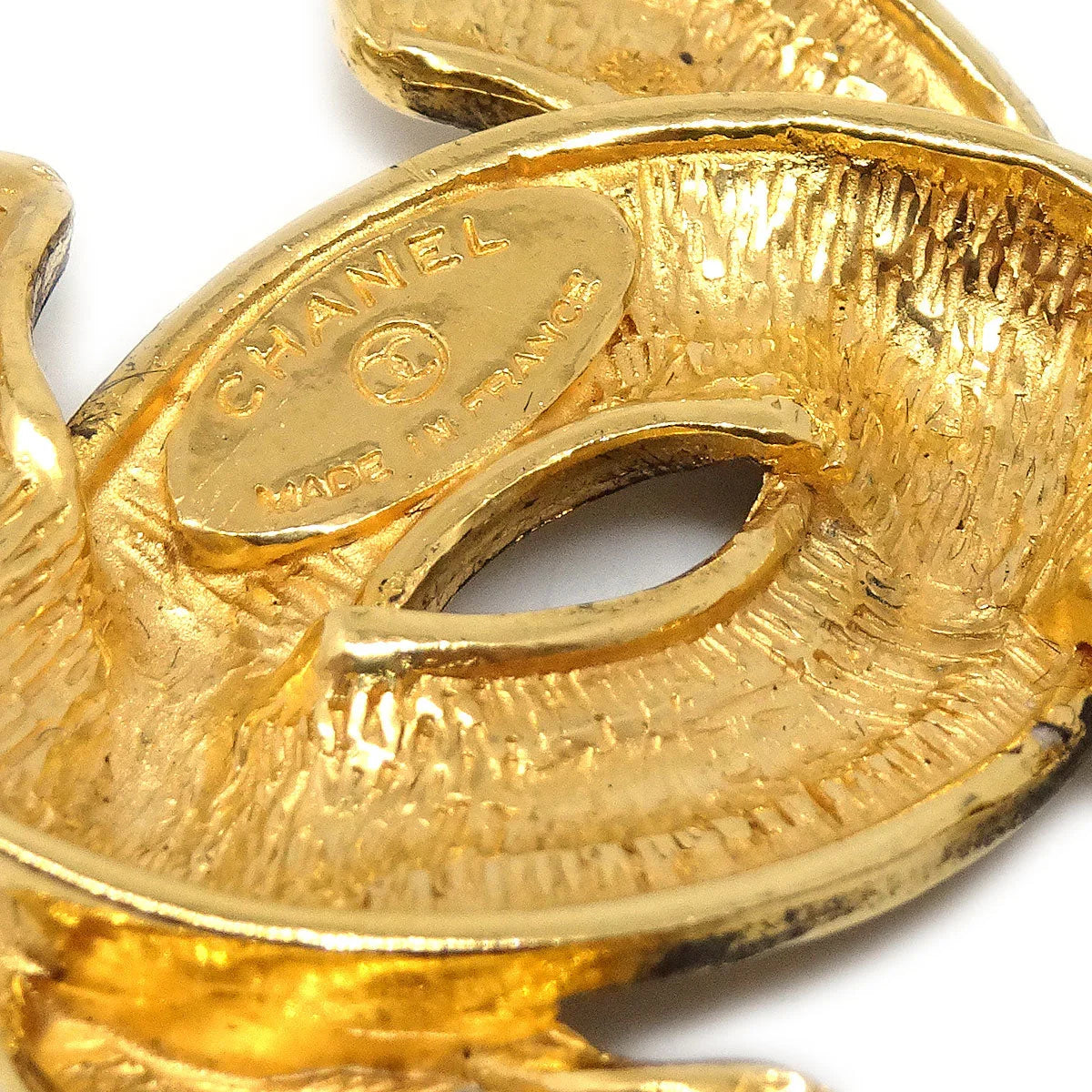 Chanel 1986-1994 Quilted CC Brooch Small 1153