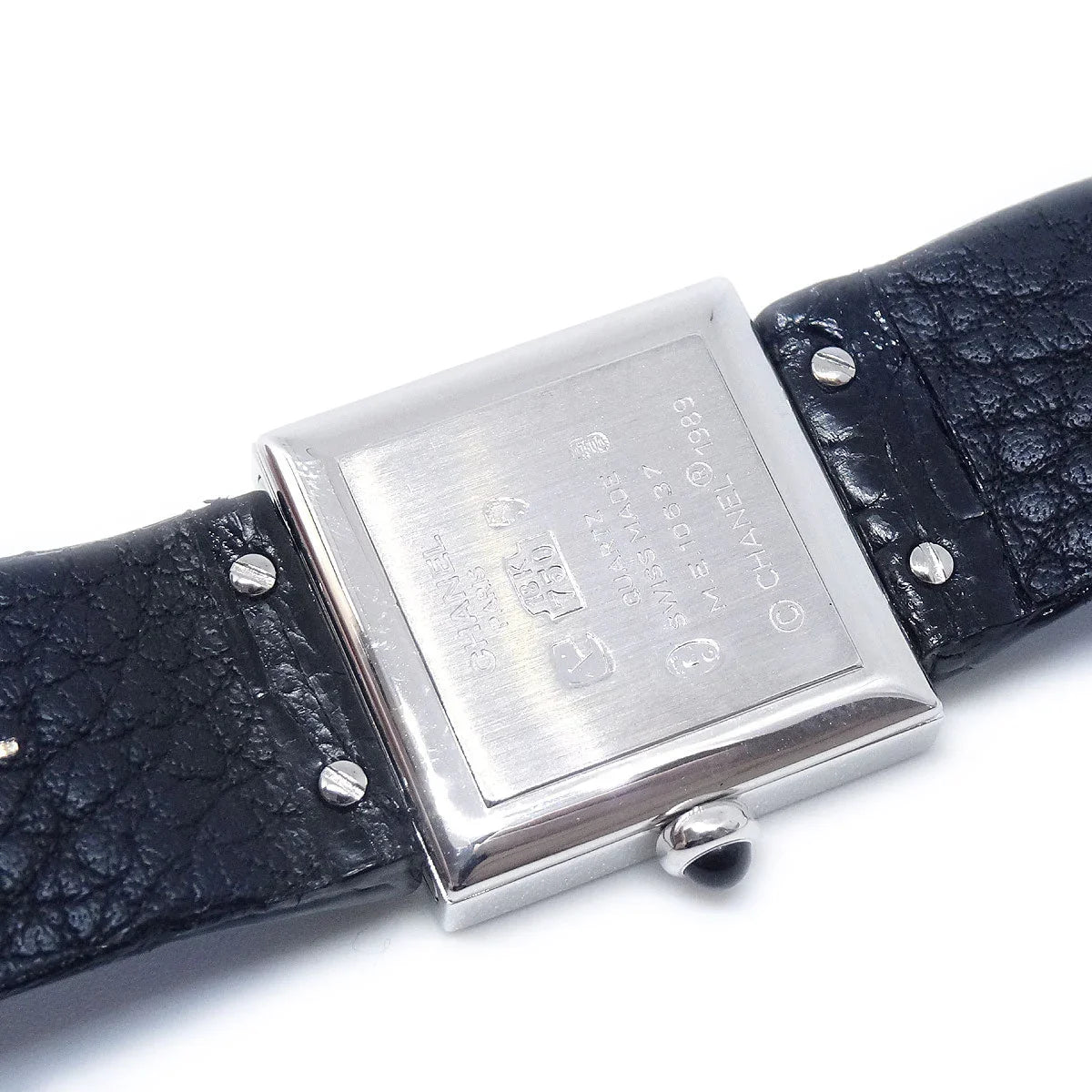 Chanel Matelasse Watch 18KWG Diamond Alligator