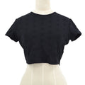 Chanel spring 1997 CC logo-embroidered cropped T-shirt