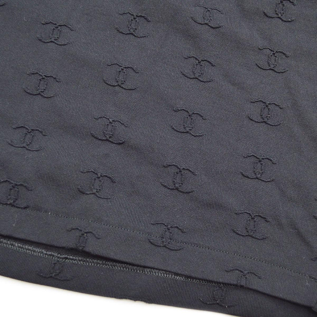Chanel spring 1997 CC logo-embroidered cropped T-shirt