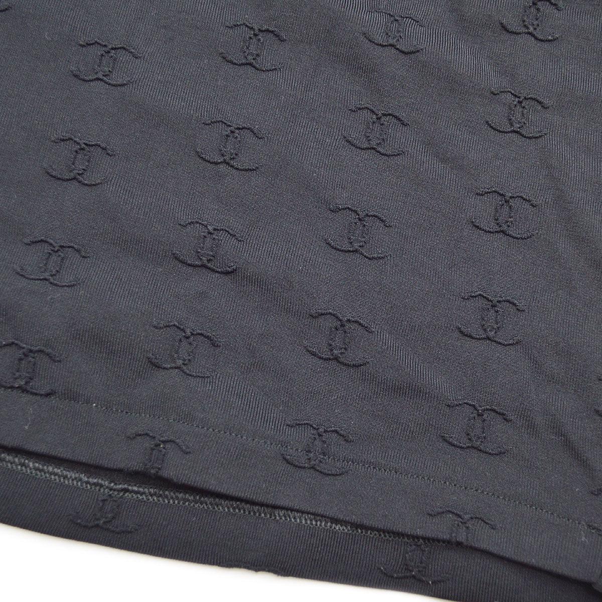 Chanel spring 1997 CC logo-embroidered cropped T-shirt