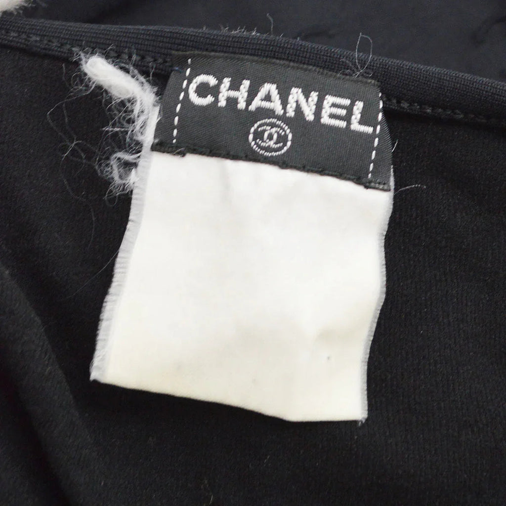 Chanel spring 1997 CC logo-embroidered cropped T-shirt
