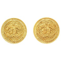 Chanel Gold 'CC' Filigree Earrings Large  94A