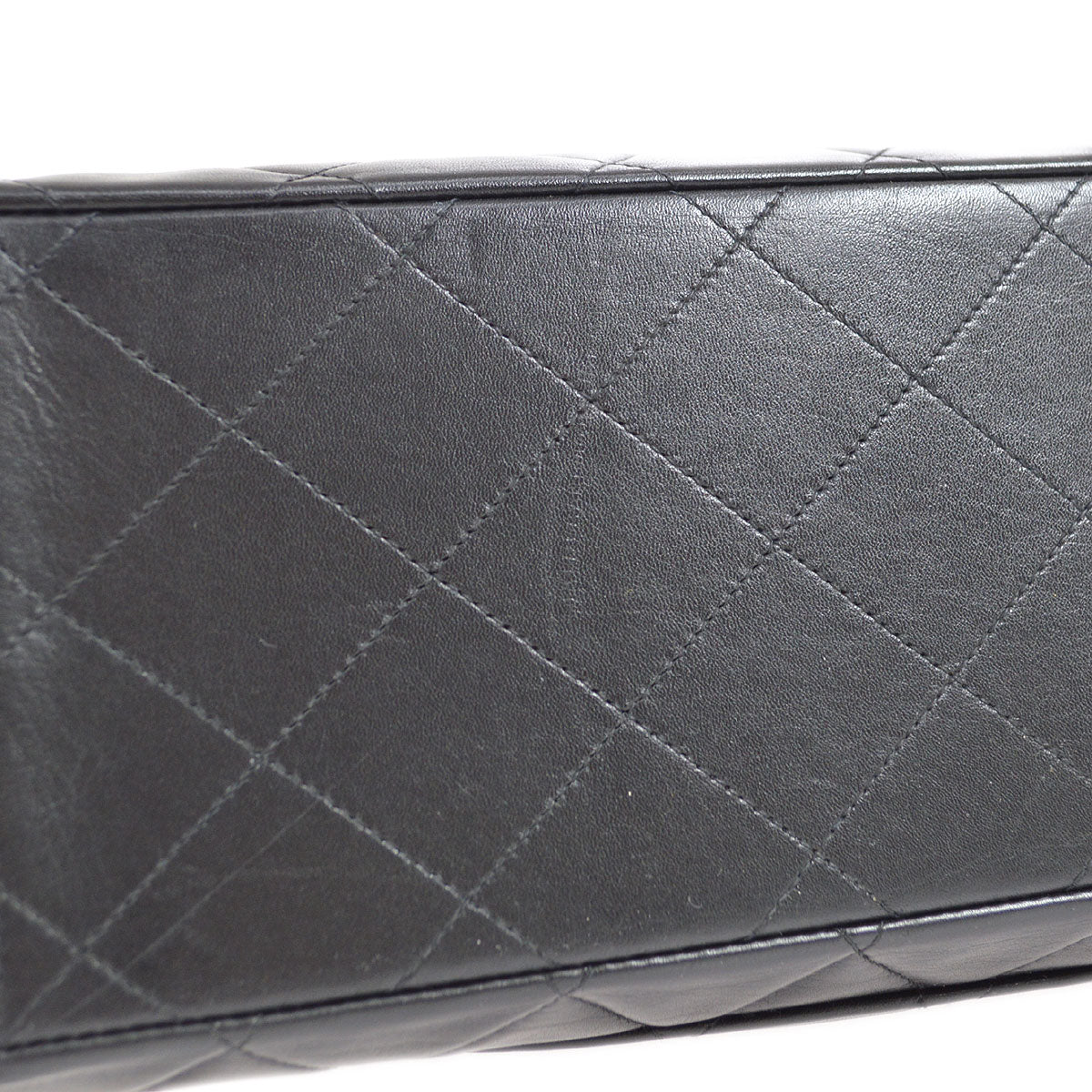 Chanel 1994-1996 Black Lambskin Classic Flap Maxi