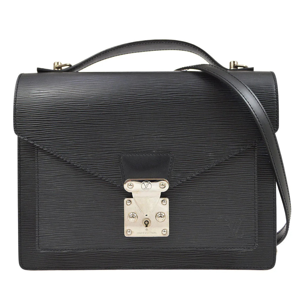 Louis Vuitton 2006 Black Epi Monceau 28 M52792