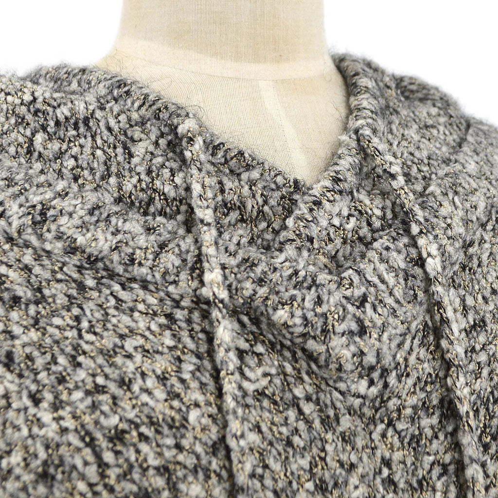 CHANEL 2007 penguin knitted drawstring hoodie