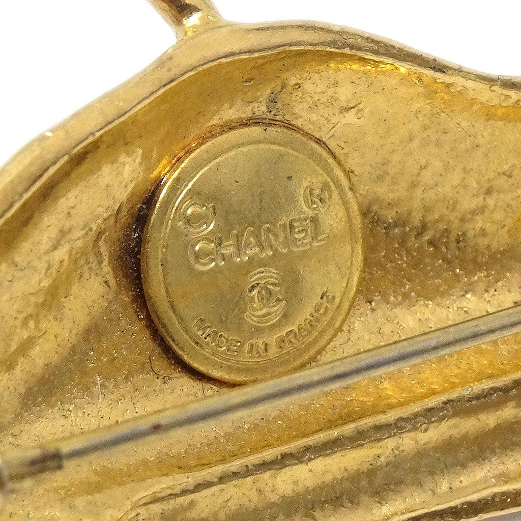 CHANEL Hat Brooch Pin Corsage Gold