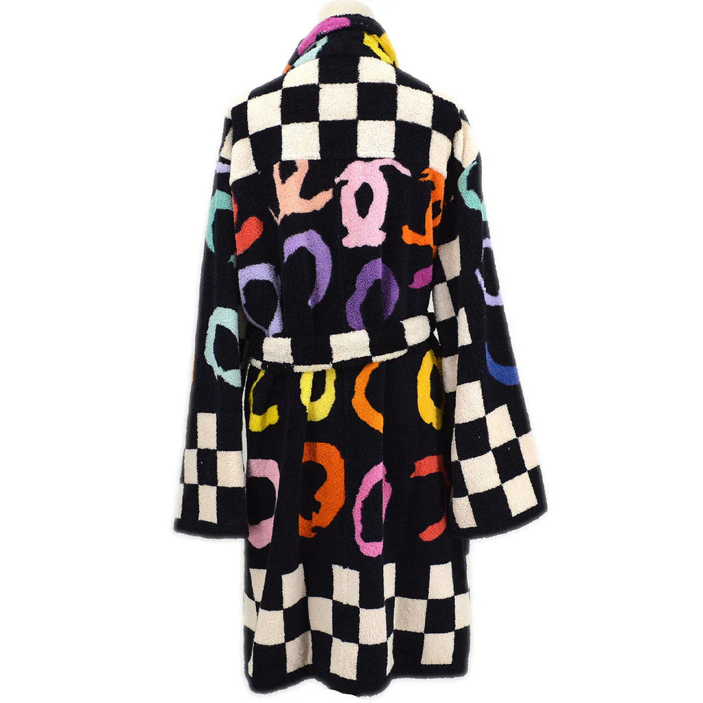 CHANEL 1995 Spring CC check-print bathrobe #36