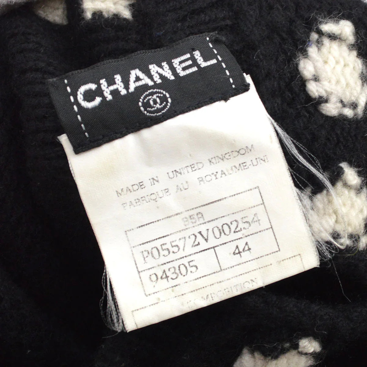 CHANEL 1995 Fall intarsia knit jumper #44