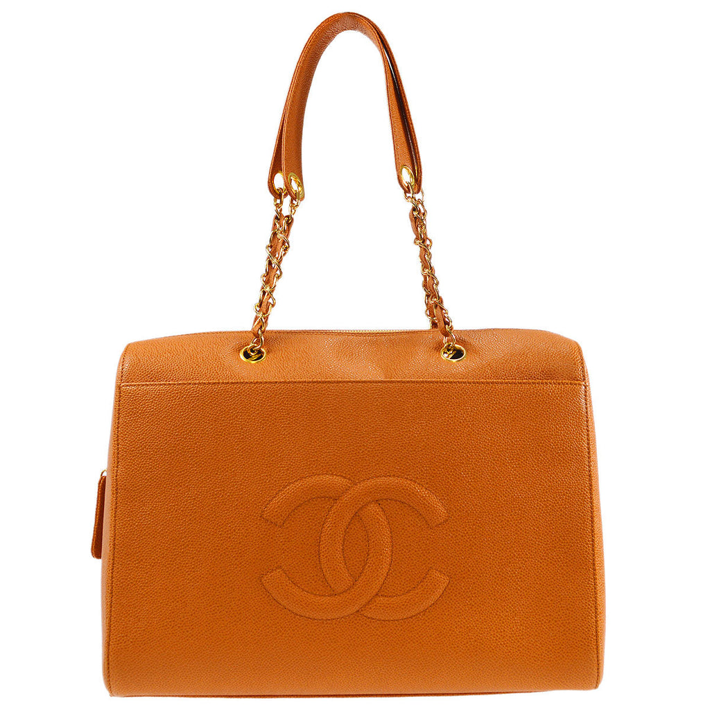 CHANEL 1997-1999 Timeless Zipper Top Tote Small