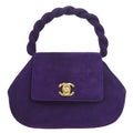 CHANEL * 1996-1997 Handbag Purple Suede