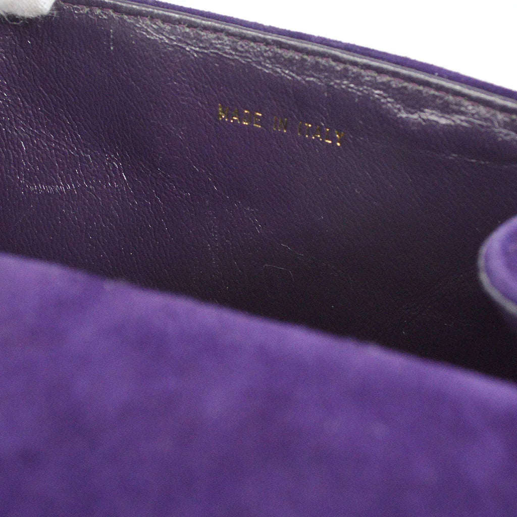 CHANEL * 1996-1997 Handbag Purple Suede