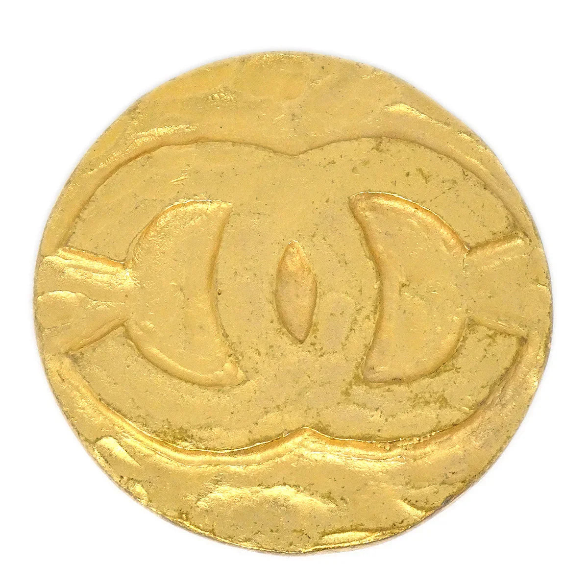 Chanel 1994 Round Brooch Gold 94P
