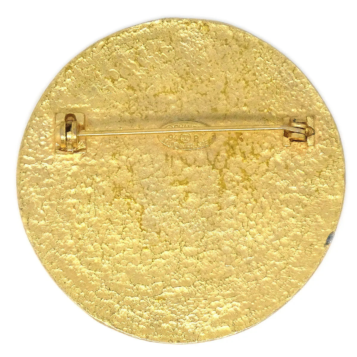 Chanel 1994 Round Brooch Gold 94P