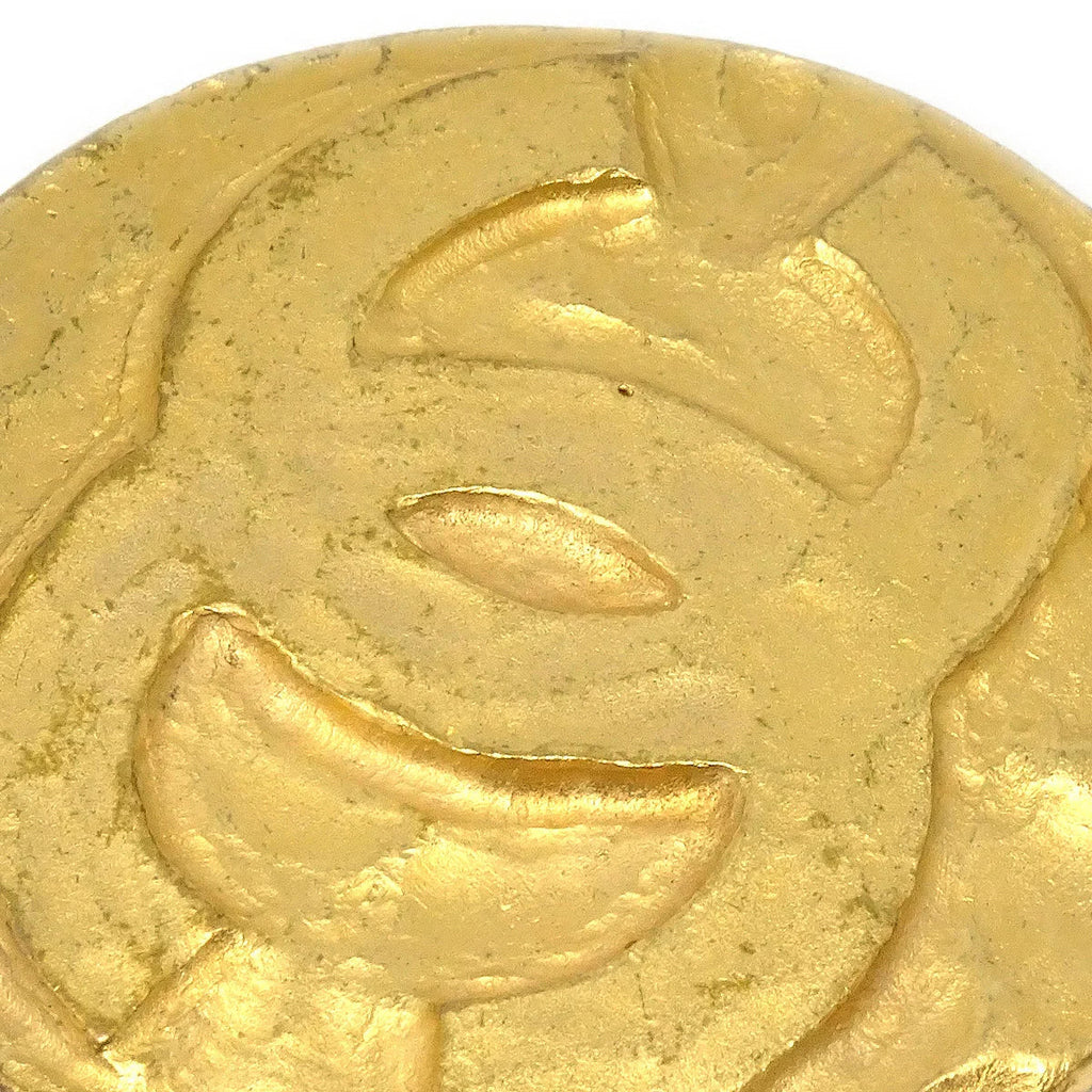 Chanel 1994 Round Brooch Gold 94P